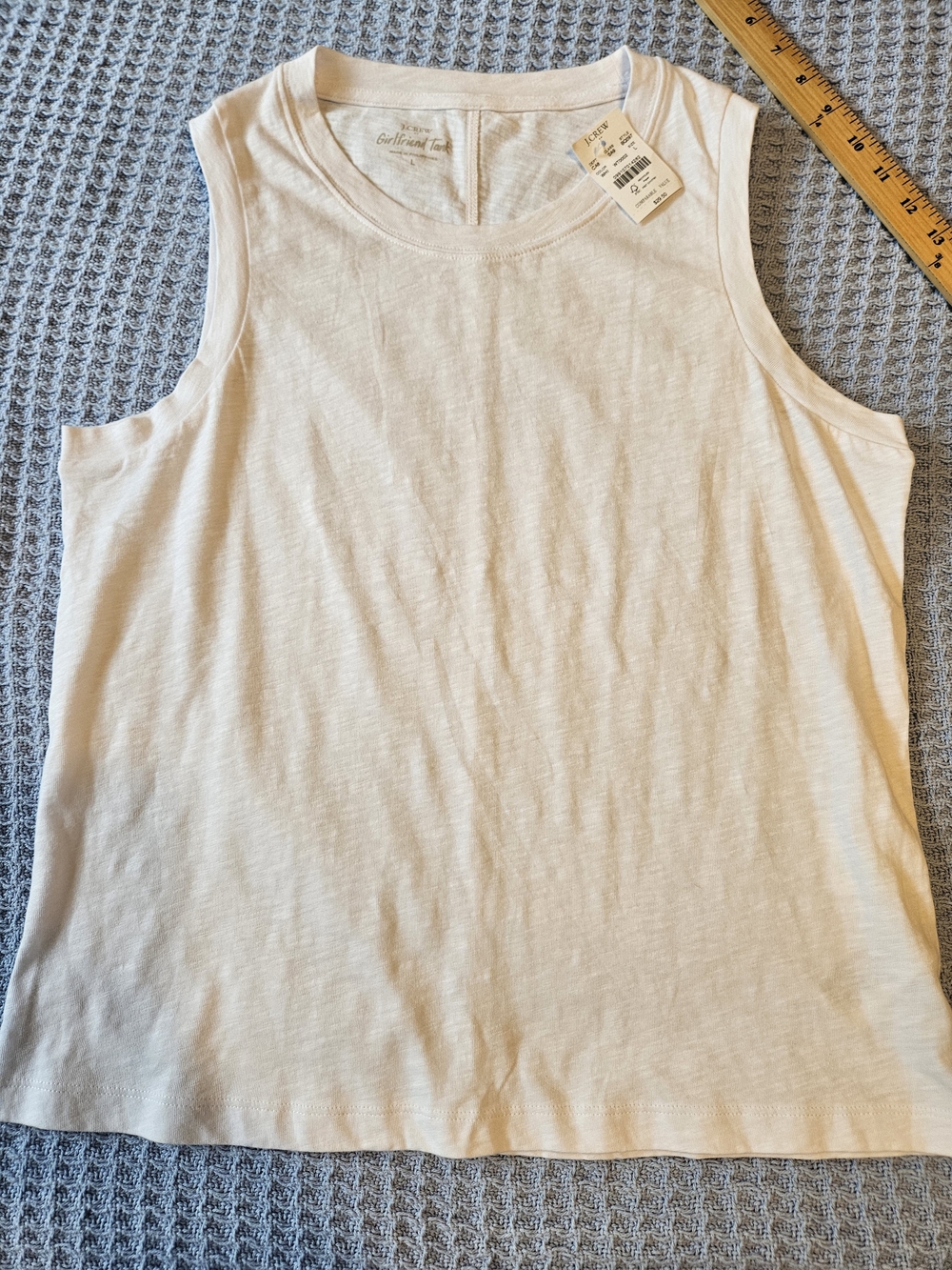 J. Crew White Girlfriend Tank